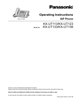 Panasonic KX-UT136 User manual