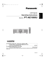 Panasonic PT-AE1000U User manual