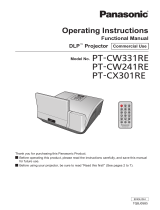 Panasonic PT-CX301RE User manual
