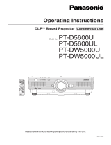 Panasonic PT-D5600U User manual