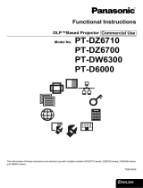 Panasonic PT-DW6300 User manual