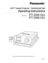 Panasonic PT-D9510U User manual