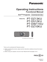 Panasonic Panasonic PT-DW11KU User manual