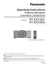 Panasonic PT-EX12KU User manual