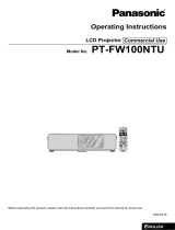 Panasonic PT-FW100NTU User manual