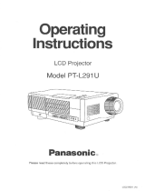 Panasonic VPL-FX52L User manual
