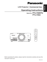 Panasonic PT-L735NTU User manual