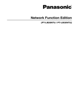 Panasonic PT-LB20NTU User manual