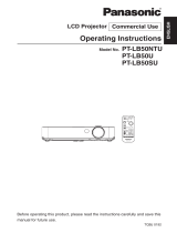 Panasonic PT-LB50NTU User manual