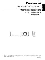 Panasonic PT-LB60NTU User manual