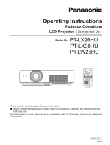 Panasonic PT-LX26HU User manual