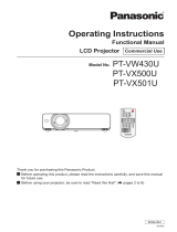 Panasonic PT-VX500U User manual
