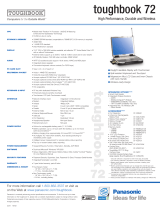 Panasonic Toughbook 72 User manual