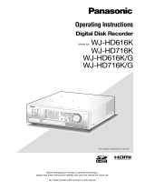 Panasonic WJ-HD616K User manual