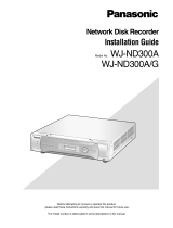 Panasonic WJ-ND300A Installation guide