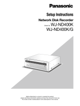 Panasonic WJ-ND400 Installation guide