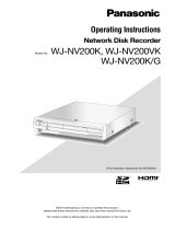 Panasonic WJ-NV200 Operating instructions