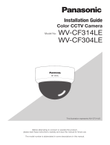 Panasonic WV-CF314LE Series Installation guide