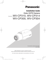 Panasonic WV-CP300 Installation guide