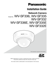 Panasonic WV-SF342 Installation guide