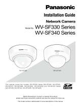Panasonic WV-SF342 Installation guide