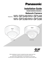 Panasonic WV-SF539 Installation guide