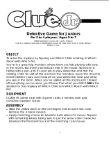Hasbro Clue Jr. Detective Game User manual