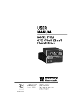 Patton electronic 2707/I User manual