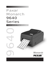 Paxar 9640 User manual