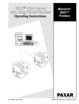 Paxar Wireless Ethernet Print Server Monarch 7411 User manual