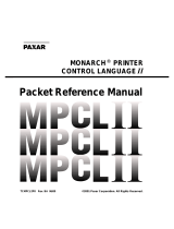 Paxar Monarch 1460 User manual