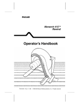 Paxar Monarch 415 User manual