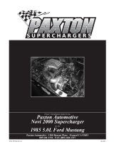 Paxton Automotive 4PFX020-020 User manual