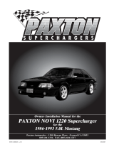 Paxton Automotive PAXTON 1220 User manual