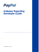 PayPal Gateway Gateway - 2013 User guide
