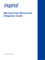 PayPal Merchant Merchant - 2005 User manual