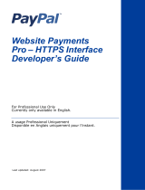 PayPal Website Website Payments Pro 2007 User guide