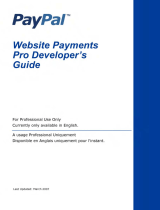 PayPal Website Website Payments Pro 2007 User guide
