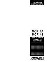 Peavey MCR 4S Multi-Track Cassete Recorder User manual