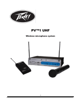 Peavey PV 1 UHF User manual