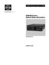 Pelco DX8100 8-16-Channel Audio Card User manual