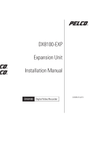 Pelco DVR DX8100-EXP User manual