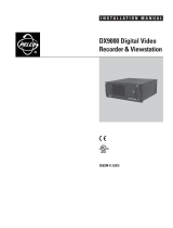 Pelco DX9000 User manual