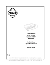 Pelco CM9760-KBR User manual