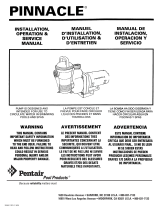 Pentair Pinnacle User manual