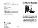 Compool Pool-Spa Switching System CP30 User manual