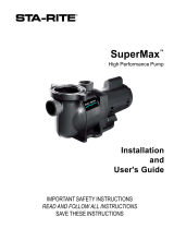 Pentair SuperMax User manual