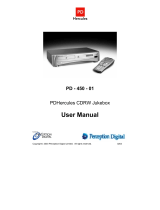 Perception Digital JUKEBOX PD - 450 - 01 User manual