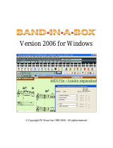 PG Music Band in a Box 2006 Windows User guide