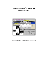 Band in a Band in a Box - 2010 (Windows) User manual